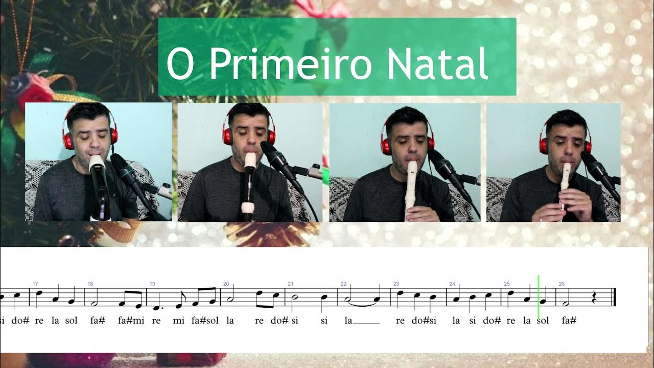 O Holy Night, Partitura com Notas para Flauta Doce, Violino + Orquestra