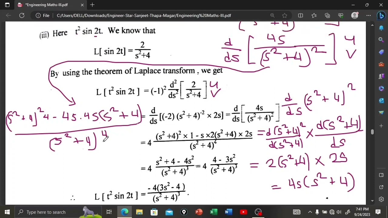#3 iii. Laplace Transform | Engineer Star | TU KU PU PoU • Engineering Mathematics-III