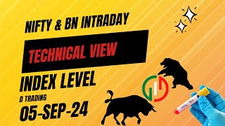Nifty Banknifty Index Level Intraday View 05-Sep-24 Tamil D Trading