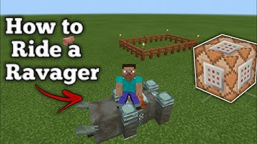 How to Ride and Control Ravager in Minecraft by using Command Block