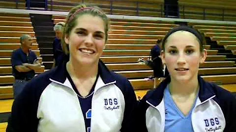 Downers South's Cassidy Hermann and Kelly Bowe