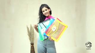 Transparent Poly-Plastic A4/FS Envelope Folder | Document Storage Bag | Certificate Holder Combo