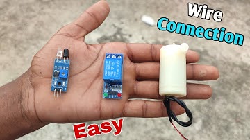 [DIY] IR Sensor 5v Relay Module And Submersible Water Pump Wire connect || Indian Jogaru Expriment