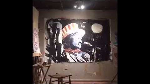 Mick Jagger Time Lapse painting