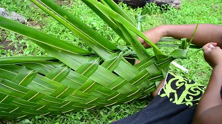 How to weave a basket called 'bengabenga' from coconut leaves