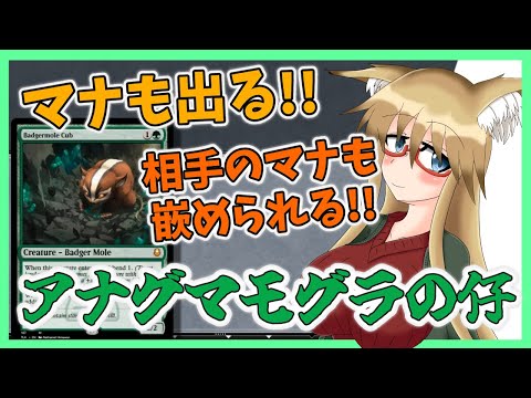 【#レガシー】マナも出るしマナも嵌められる！！　アナグマモグラの仔【#MTG】