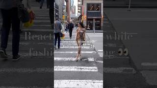 People’s-reactions #nyc #walkingdownthestreet #peoplesreactions  #reactions #model #reactionvideo