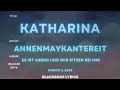 Annenmaykantereit  katharina lyrics