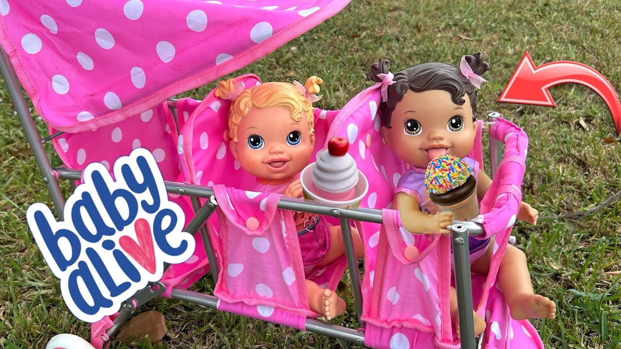 NEW BABY ALIVE dolls daily routine 🍦 - YouTube