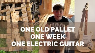 Converting an old wet pallet into an electric guitar!