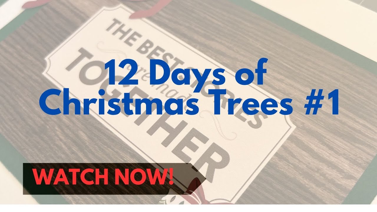 12 Days of Christmas Trees for your scrapbook layouts using Creative Memories products! Tree One