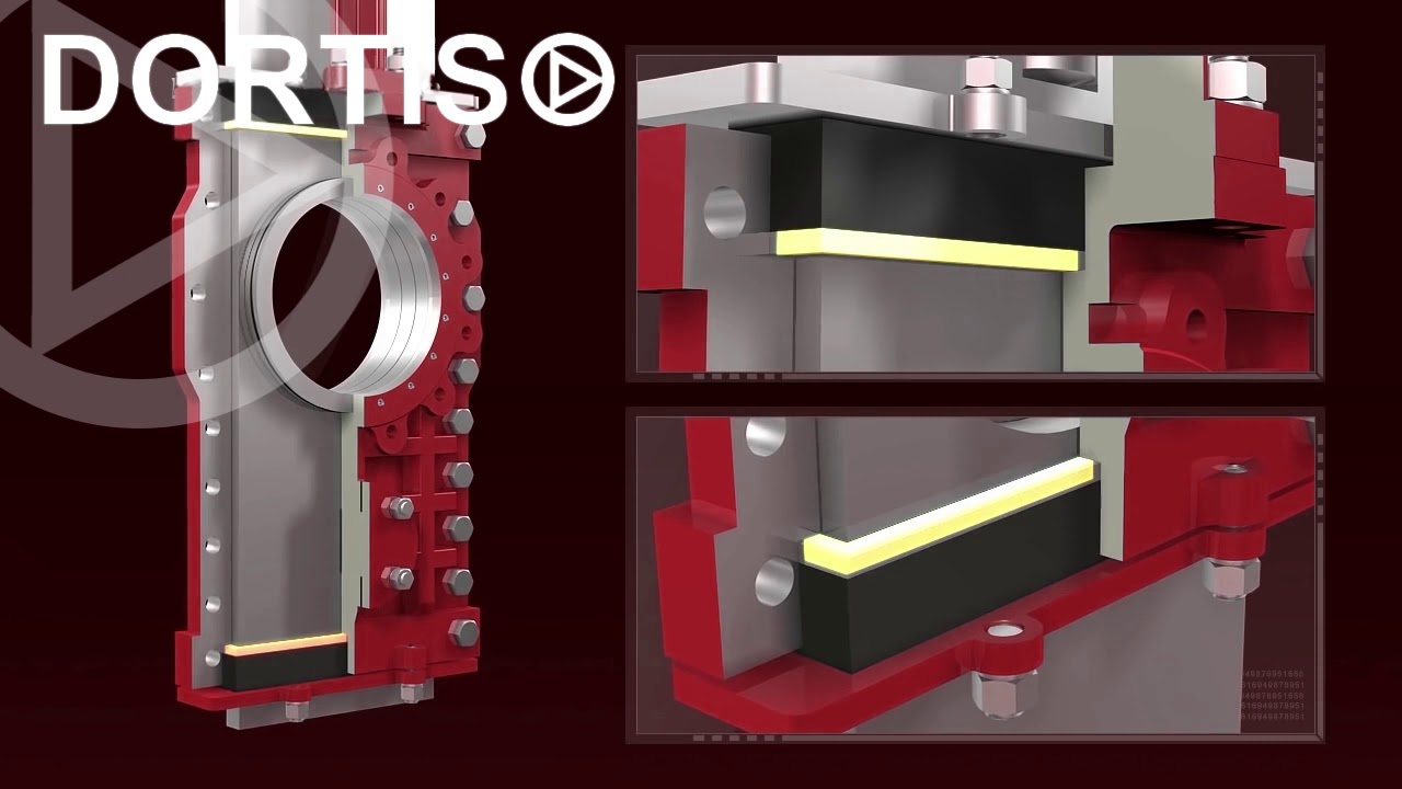 Полнопроходная шиберно ножевая задвижка DORTIS - YouTube