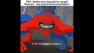 Spider-Man Caught The Wrong Green Goblin 💀 | Spectacular Spider-Man | #edit #shorts