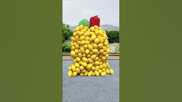 Use 3D special effects to create vegetable and fruit characters that stand up and walk...