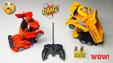 Deformation Robot Truck & Remote Control One Key Deform Car Unboxing And Testing Video||