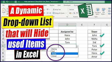 Drop Down List that hides used Items