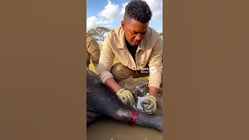 Rescue Team Saves African Buffalo 🐃 From Serious Bite Wound During Emotional Wildlife Mission #4k