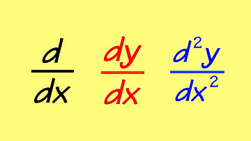 微分符號的差別 d/dx, dy/dx, d^2y/dx^2