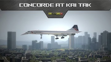 Colimata Concorde landing attempt at Kai Tak | X Plane 11