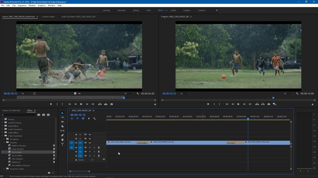 1st Video Edit in Adobe Premiere Pro CC 2018 - YouTube