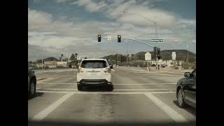 Impatient idiot runs a red light