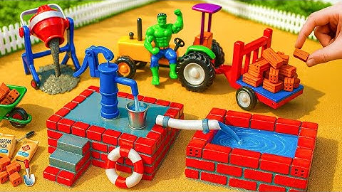 Zelfgemaakte mini-handpomp met stenen | Zelfgemaakt wetenschappelijk project voor watervoorziening