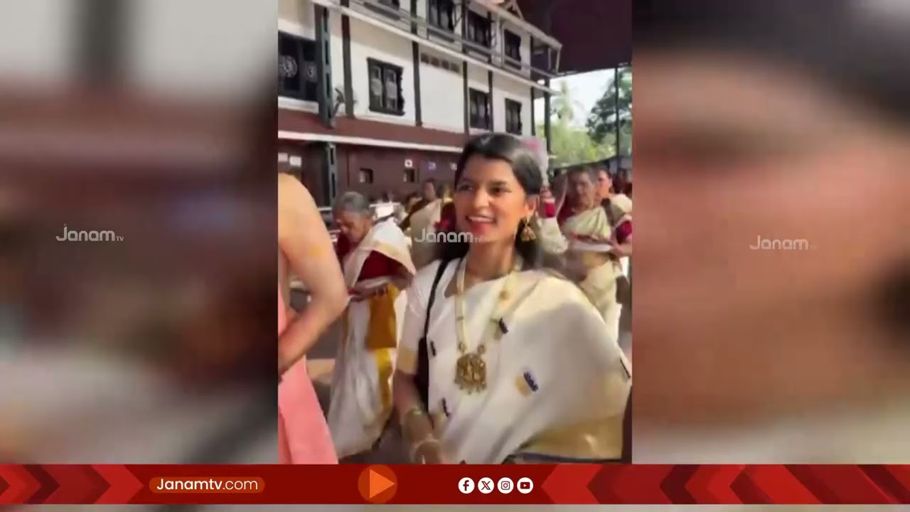 മൈഥിലി താക്കൂർ ഗുരുവായൂരിൽ; ആവേശമായി ബിഹാർ MLAയുടെ ഭജന | GURUVAYUR | Maithili Thakur