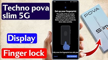 techno pova slim display fingerprint lock | techno pova slim display finger lock kaise lagaye 