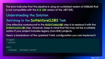 Resolving Nuget Restore Failures in Azure Pipelines for .NET Core SDK 5.0.100