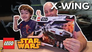 Building LEGO Star Wars Set 75301 Luke Skywalkers X-Wing Fighter