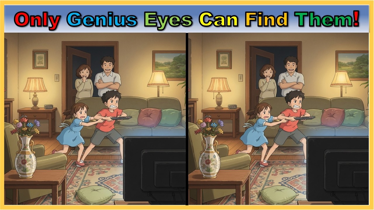 【Spot the Difference | Brain Health】 Memory & Focus Training Puzzle | Dementia Prevention
