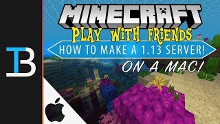 Do you want to play minecraft 1.13 with your friends on a mac? if so,
this is the video for you! i show exactly how make server yo...