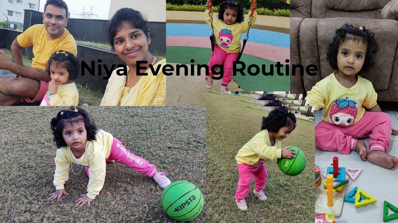 Baby evening Routine | 12-18mnth Interactive games||paneer mushroom ...