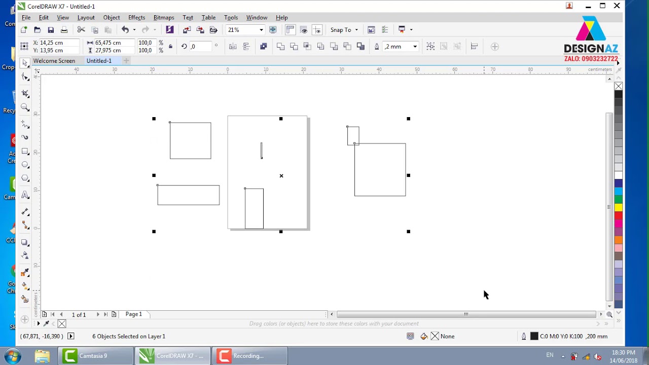 Học corel cơ bản | giáo trình CorelDRAW bài 1, học thiết kế đồ họa online