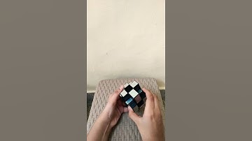 how to make checkerboard pattern in mirror cube#shorts