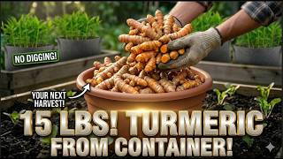 How to Grow Turmeric in Containers Using an Underground Moisture Retention Layering System