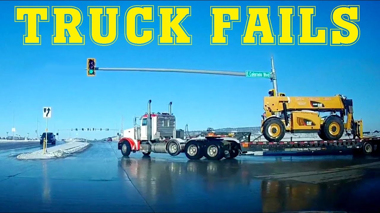 Truck Driver Made a MESS in 10 seconds. TRUCK FAILS & BAD DRIVERS YouTube