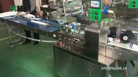 full servo motion horizontal flow wrap machine