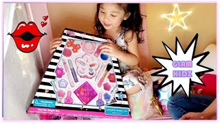 ANNAIAH PRETEND MAKEUP PLAY with GLAM KIDZ TOY BEAUTY SET screenshot 3