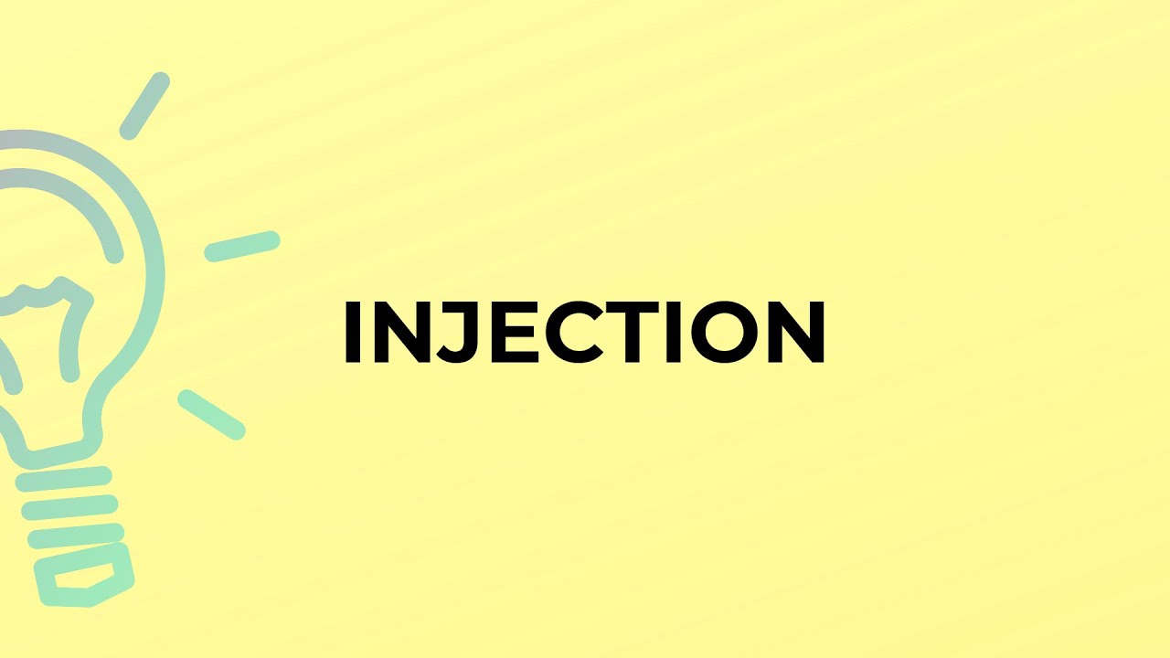 Word Injected What is the meaning of the word INJECTION? - YouTube