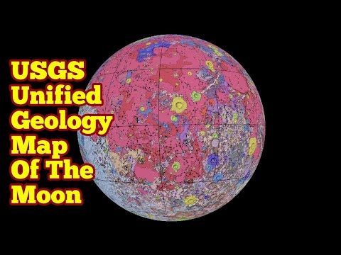 USGSマップされた月全体/ USGS統一された月の地質図