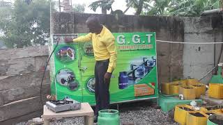 GGT Ghana Great innovation from Ghana, pump biogas into your gas cylinder