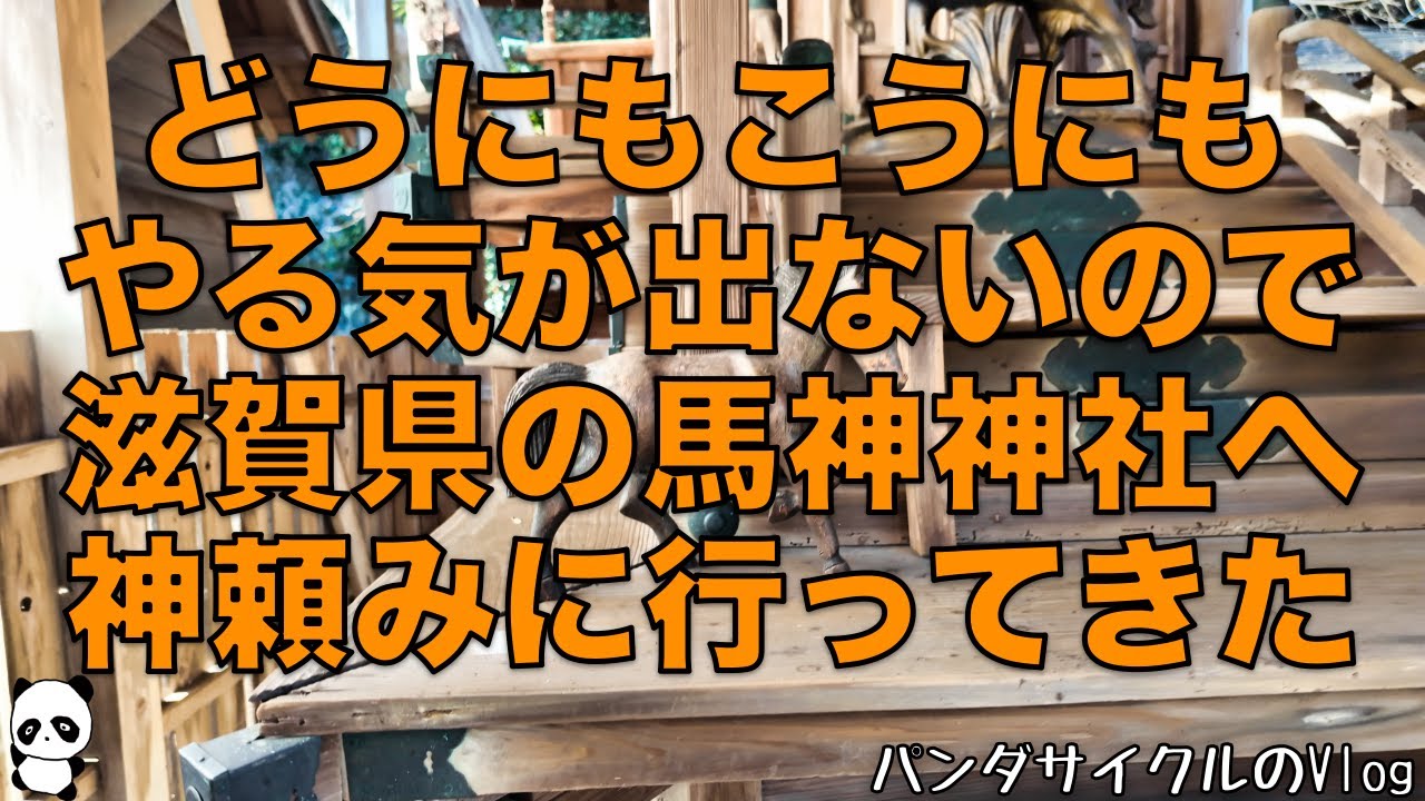 パンダサイクルのvlog #12 どうにもこうにもやる気が出ないので神頼みに行ってきた #vlog #Shiga #滋賀