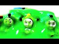 Thomas & Friends Playing with Tomica toys and green slime