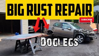 Here are the MAJOR Rust and Paint Repairs on my Cheap Saab 9-5 Aero Fixing A Rusty Saab
