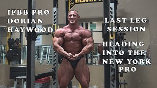 IFBB Pro Dorian Haywood DC Trains Legs 6 Days From New York Pro