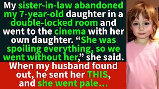 My sister-in-law abandoned my 7-year-old daughter in a double-locked room and went to the cinema.