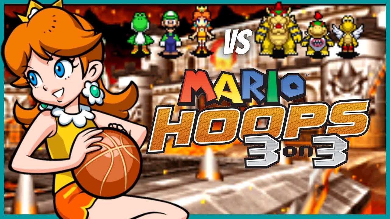 ✿ Mario Hoops 3 on 3 - Daisy vs Bowser | Bowser’s Castle ✿