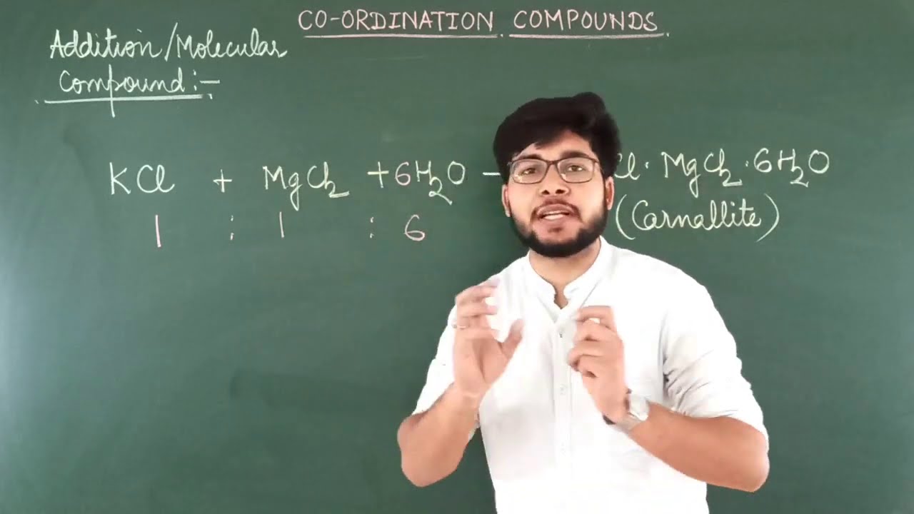 CY | L-2 (IMPROVED) | CO-ORDINATION COMPOUNDS | DOUBLE SALTS V/S ...