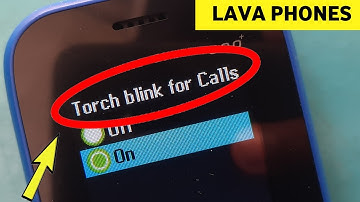 LAVA keypad Mobile | Torch flash Light Turn on incoming calls in lava a1 Lava Hero 600 | A1, Gem A9